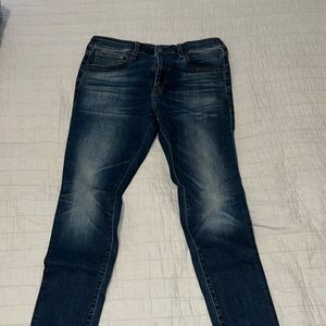 Express Skinny Stone Wash Denim Jeans